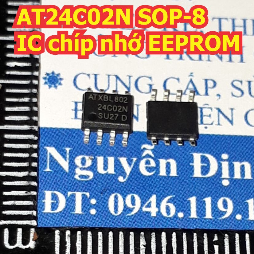 20 con IC AT24C02N 24C02N 24C02 SOP-8 IC chíp nhớ EEPROM chấn dán kde1266