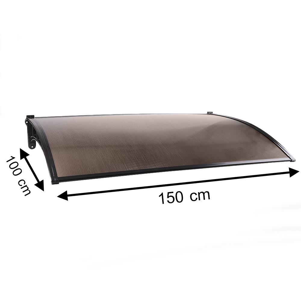 HomeBase SUNSHIELD tấm che mái hiên cửa che cục nóng máy lạnh bằng nhựa Polycarbonate 100x150cm màu nâu