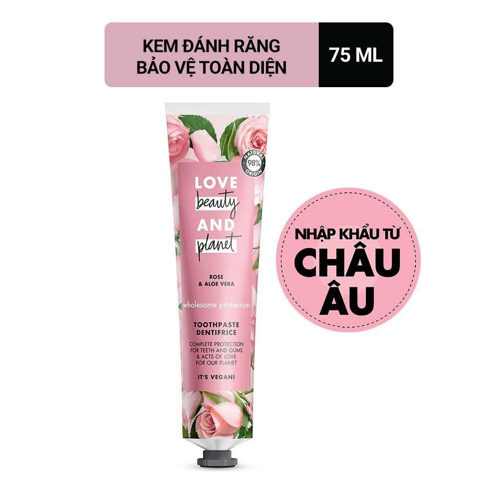 Kem đánh răng Love Beauty And Planet Nha đam bảo vệ toàn diện 75ml