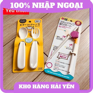 COMBO THÌA DĨA ĐŨA TẬP ĂN THÔNG MINH NHẬT BẢN CHO BÉ TRAI/BÉ GÁI TẬP ĂN