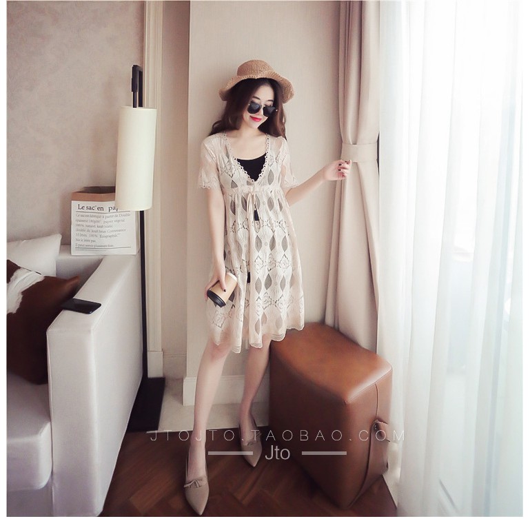 Váy đầm đi biển ren hai lớp như hình - Hang Quảng Châu ( TIỂU THƯ) | BigBuy360 - bigbuy360.vn