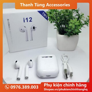 Tai nghe Inpods i12 TWS Bluetooth v5.0 - Cảm Ứng 2 Tai - Dung Lượng Pin Trâu