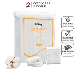Bông tẩy trang 222 miếng 🍀 Bông Tẩy Trang Cotton 3 Lớp