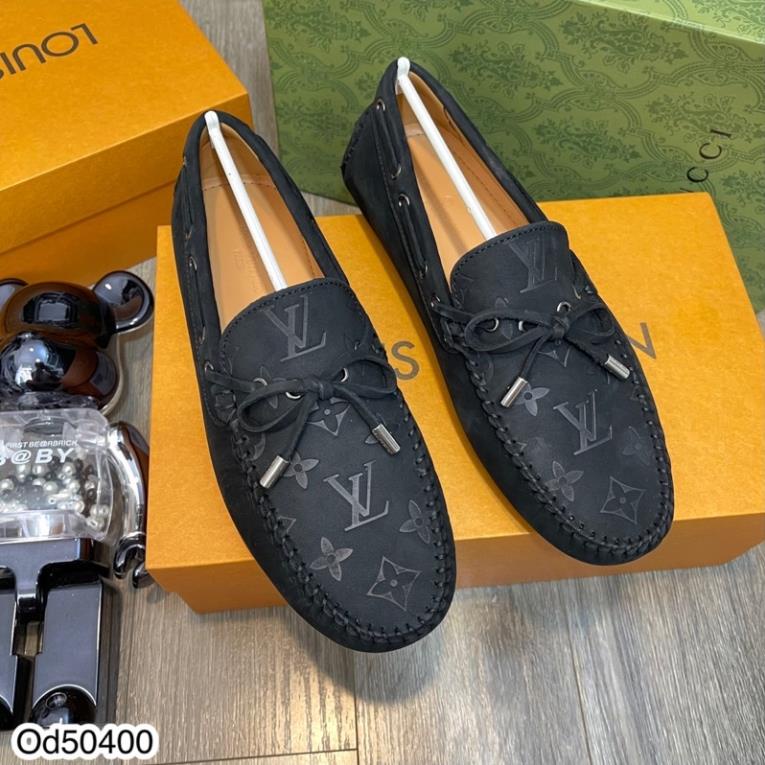 Giày mọi LV Da Nhung Cao Cấp Full box - Giày lười nam cao cấp - Có Hộp Tặng Kèm | BigBuy360 - bigbuy360.vn