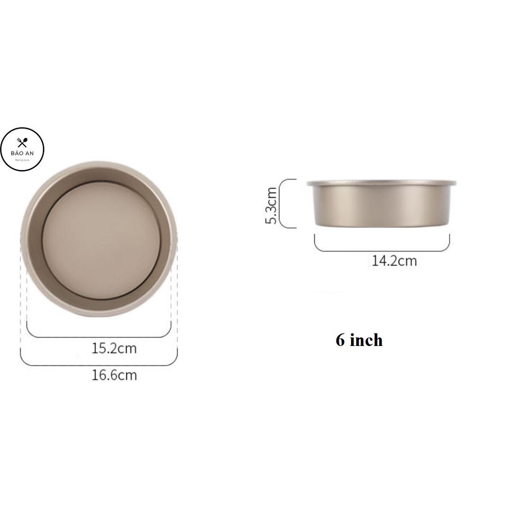 khuôn bánh tròn đế rời chống dính bằng thép carbon