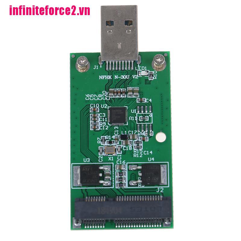 1 Card Chuyển Đổi Mini Usb 3.0 Sang Pcie Msata Ssd Pcba