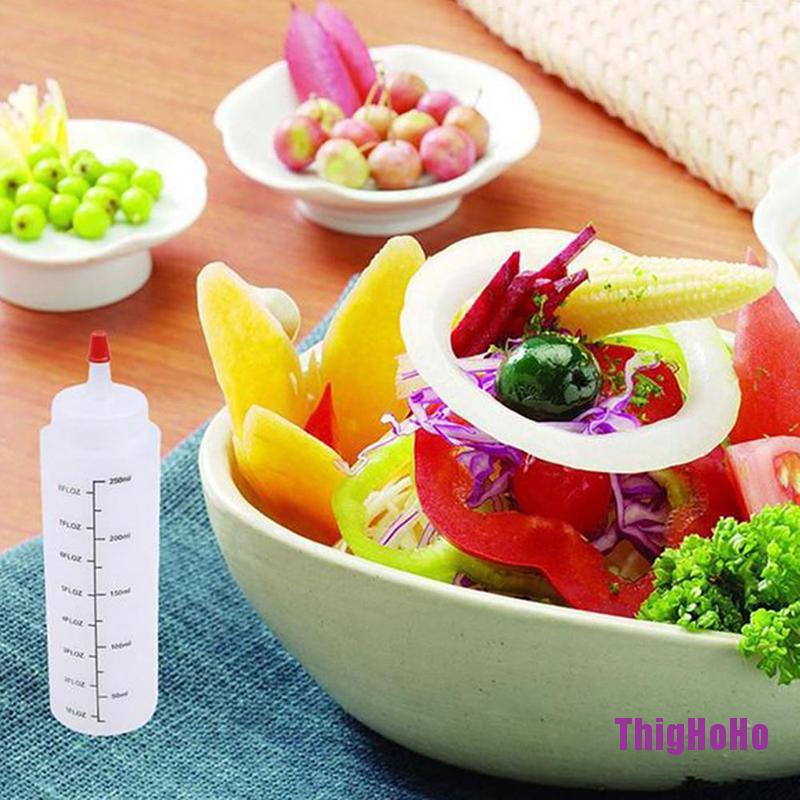 Bình đựng nước sốt salad có chia vạch đầu nhọn chống rò rỉ tiện dụng cho nhà bếp
