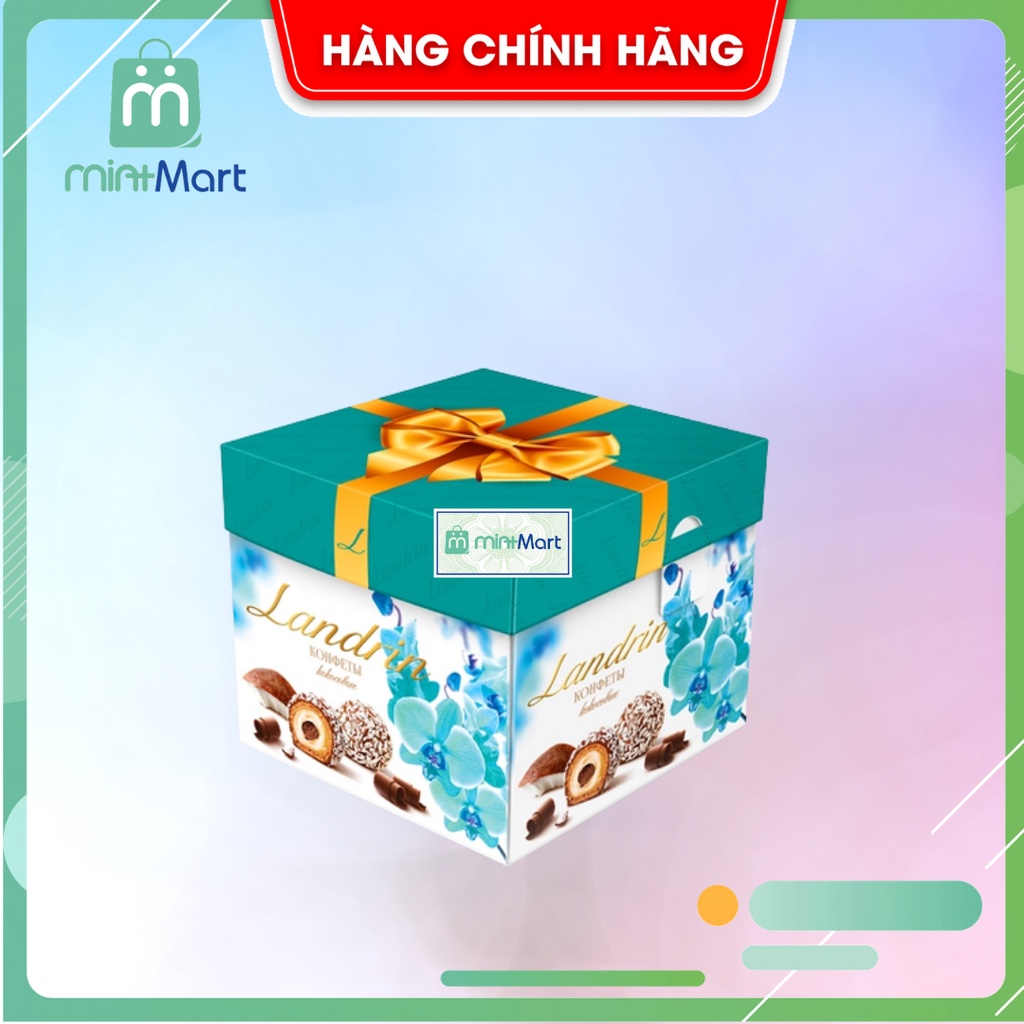 [Hàng Tết 2022] Chocolate Landrin Nga Phủ Dừa, Phủ Hạt Hộp 120g