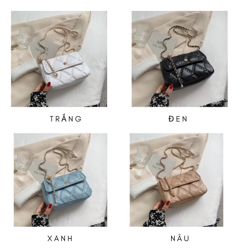 Túi đeo chéo nữ mini nhiều ngăn đi chơi da mềm cá tính thời trang giá rẻ  VANMIC TXVM010
