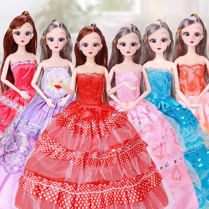 Đồ chơi bé gái búp bê công chua barbie đi kèm váy đầm phụ kiện BENZ STORE TN BB04