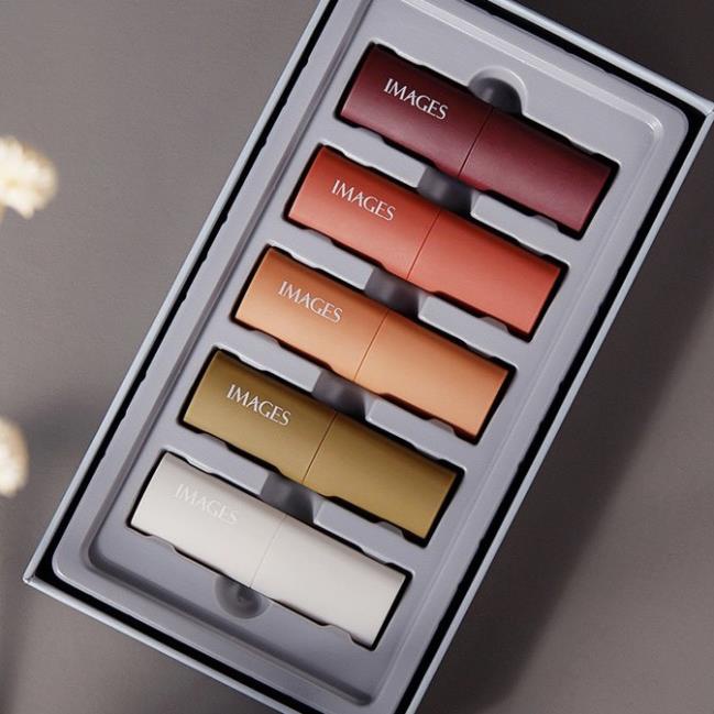 Set Son Lì 5 Cây IMAGES Màu Siêu Đẹp Nội Địa trung Màu Hot Trend | BigBuy360 - bigbuy360.vn