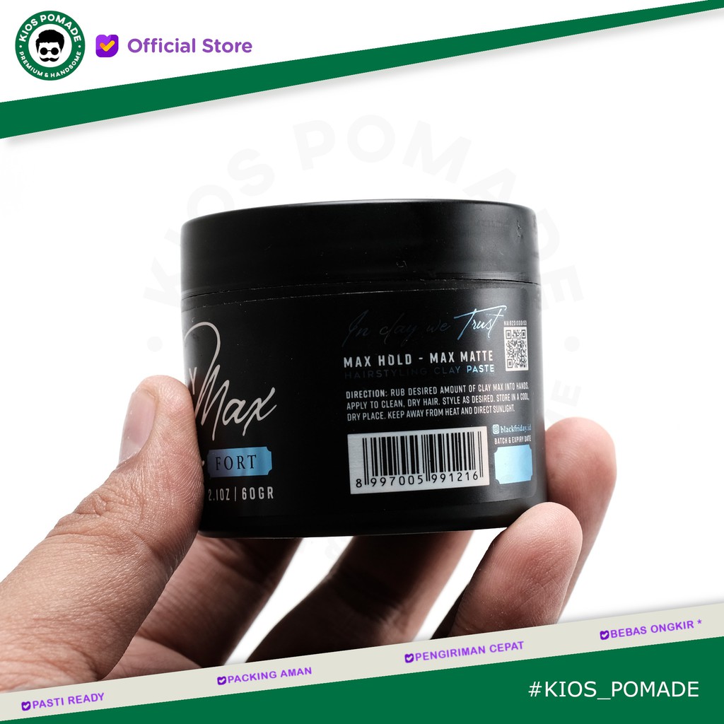 Pomade Clay Black Friday Claymax Fort