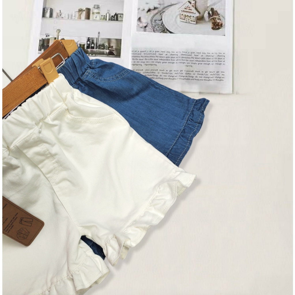 KND04- SIÊU PHẨM Quần short đùi kaki- thô mềm cho bé Gái siêu đẹp từ 8-25kg