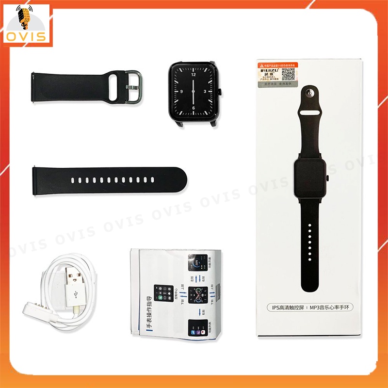 Ruizu M19 - Máy Nghe Nhạc Thể Thao Kiêm Đồng Hồ Thông Minh Theo Dõi Sức Khỏe, Sport, Có Bluetooth
