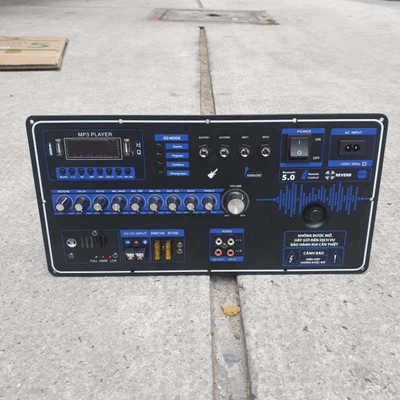 Board Mạch Loa Kéo Nguồn Xuyến 5 Tấc Đánh 2 Bass 40 Mạnh Mẽ Echo Reverb DSP Cao Cấp Hát Hay Nhất