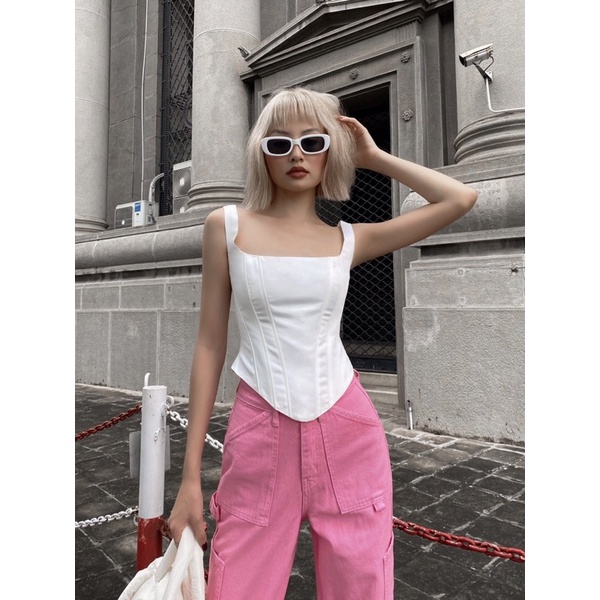 Sorbet Cargo Pants - Quần Jeans túi hộp form suông - Thiết kế bởi Coco.official