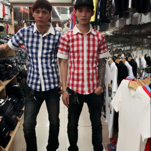 ÁO SƠ MI NAM CỘC TAY .