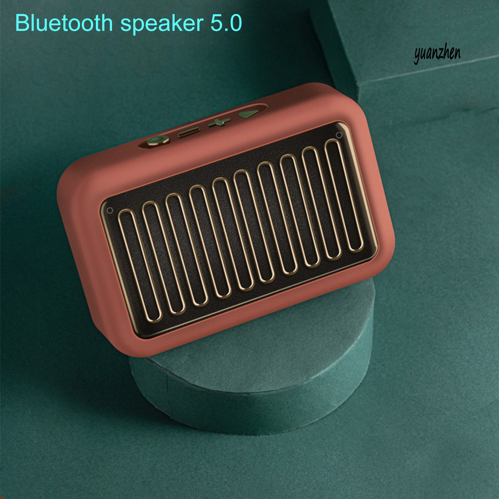 yuanzhen Retro Bluetooth Speaker Support TF-Card U Disk Portable Subwoofer Wireless Speaker for Home
