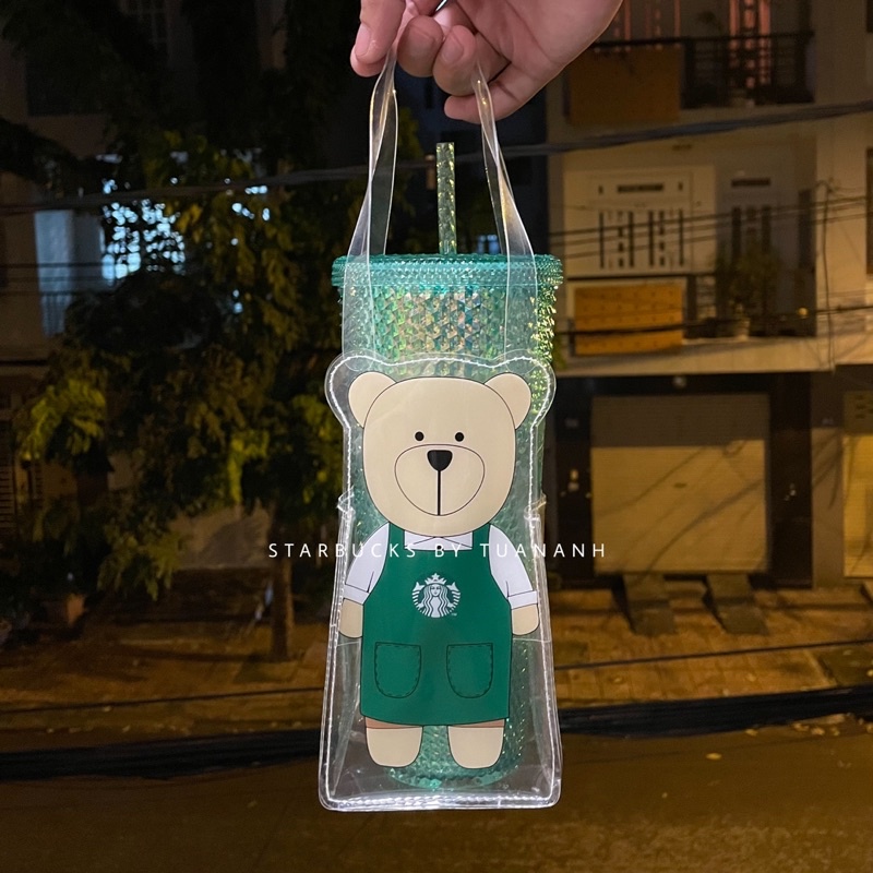 Túi Đựng Ly Bình Starbucks Bearista Taiwan