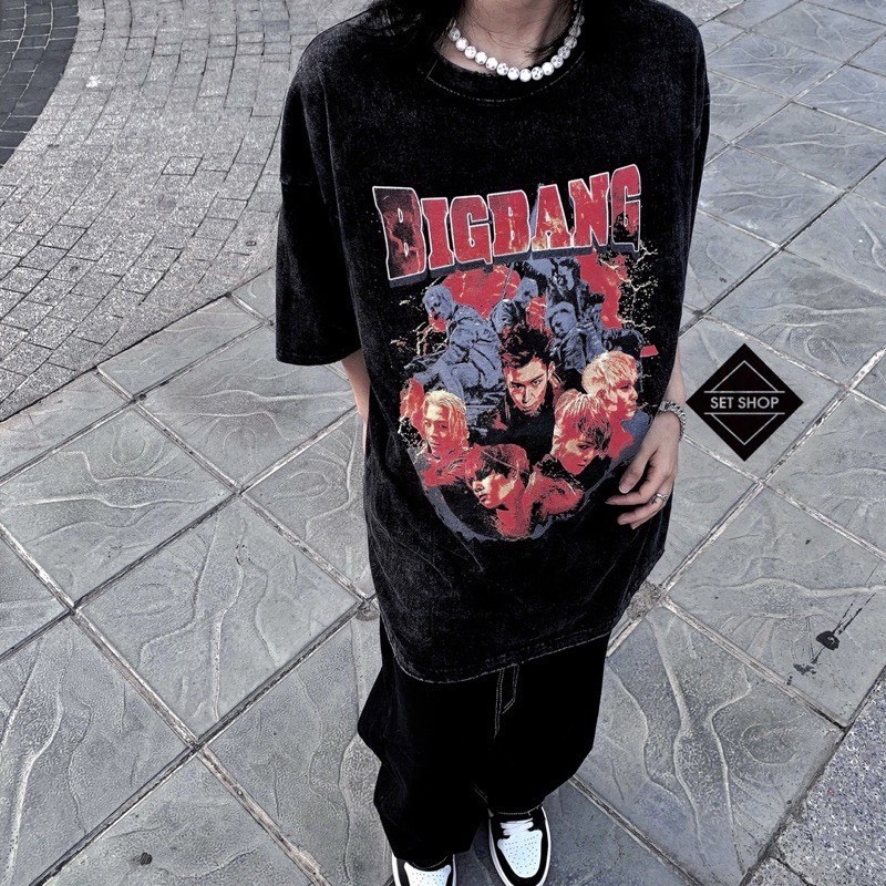 Áo Thun Loang Bigbang Unisex- ZADOLA FASHION - Áo phông loang nữ cổ tròn, form rộng tay lỡ Ulzzang chất chơi nổi bật