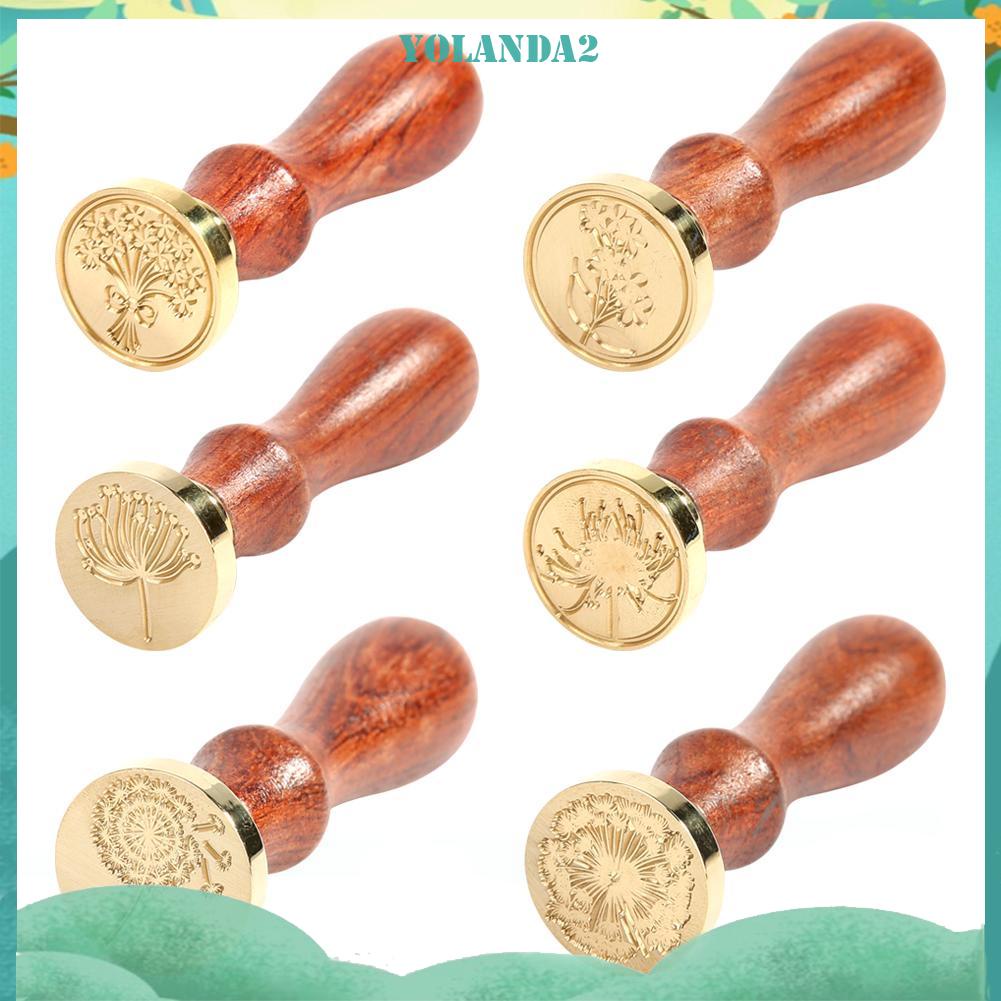 Con Dấu Đóng Sáp Niêm Phong Thiệp Cưới Hình Hoa Bồ Công Anh Cổ Điển Diy