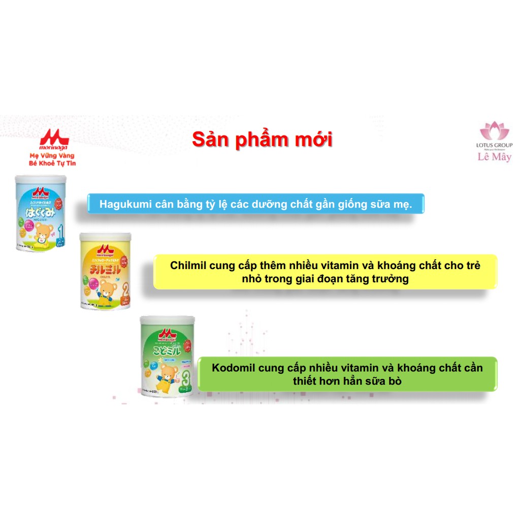 [Kèm 2 món quà] Sữa Morinaga số 3 Kodomil Nhật Bản lon 850g - cho bé từ 3 tuổi trở lên  chính hãng