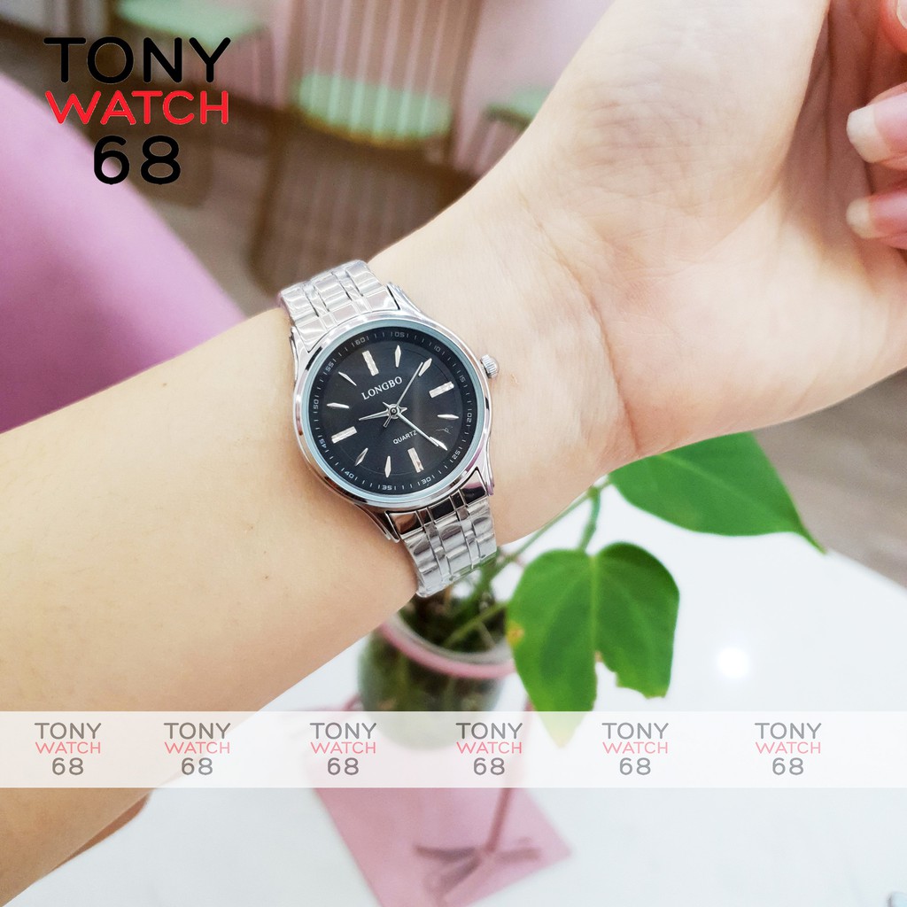 Đồng hồ nữ đeo tay Longbo dây kim loại chống nước chính hãng Tony Watch 68
