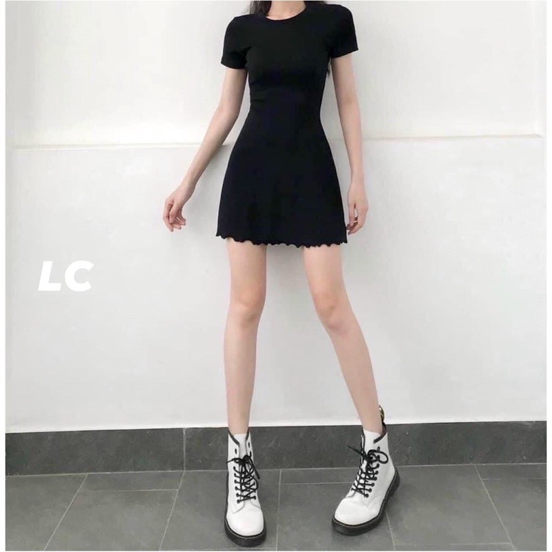 [Rẻ Vô Địch]Váy Đen Đuôi Bèo Côc Tay Nữ [FREESHIP] 🌸 Đầm Dáng Ôm Body,Thiết Kế Bánh Bèo Tiểu Thư Ulzzang HOT | BigBuy360 - bigbuy360.vn