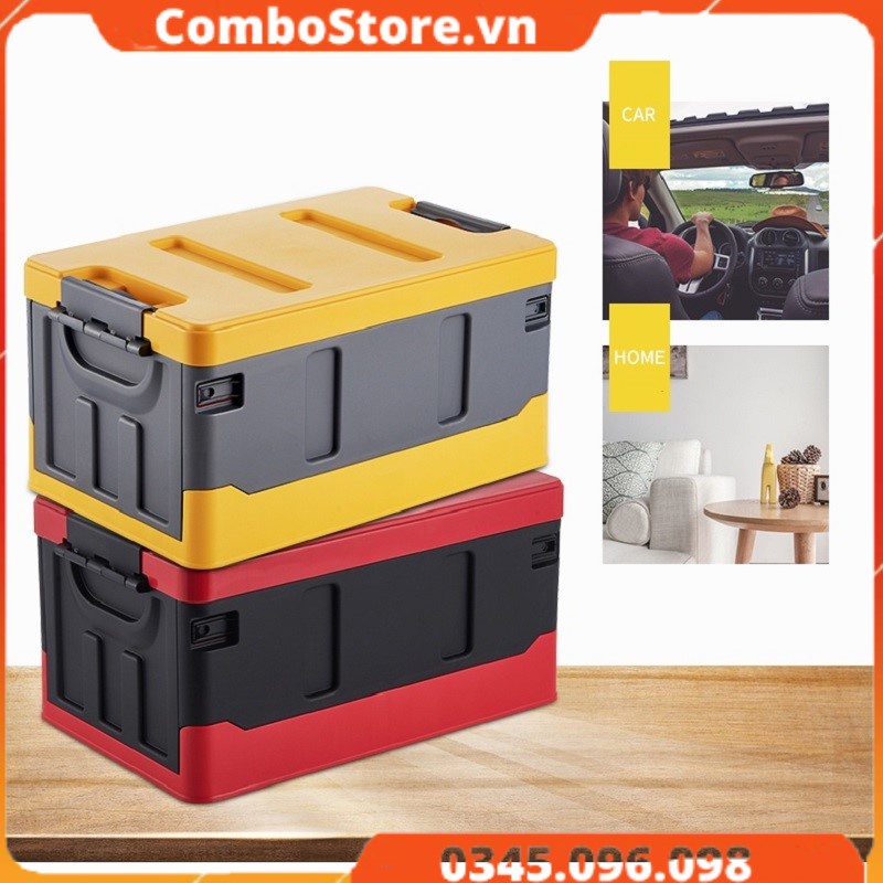 Thùng đựng đồ ô tô gấp gọn 45 lít - Thùng đựng đồ xe hơi 45 lít cao cấp