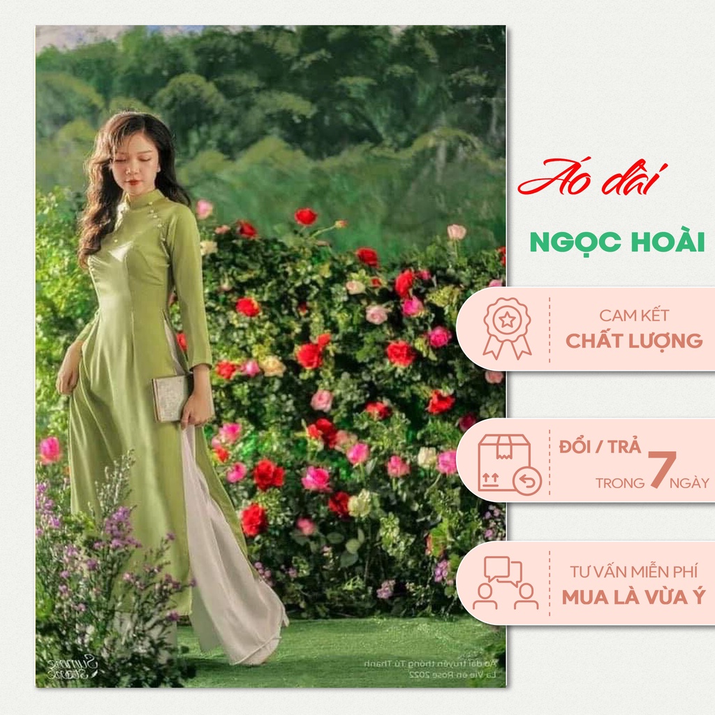 Áo Dài Cách Tân Dáng Lửng Fom Xưa Chụp Ảnh Tết, Kỉ Niệm Đủ Màu Chất Liệu Mịn, Nhẹ Không Xù, Không Nhăn