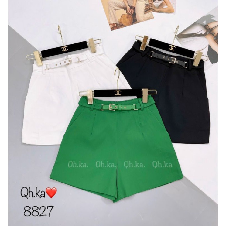 Quần sooc vải đai khuy hàng QCL1