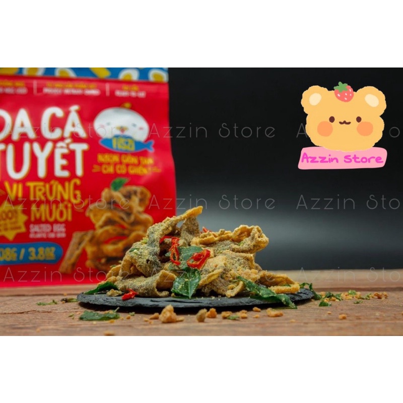 DA CÁ TUYẾT TRỨNG MUỐI x4 CAY 50G