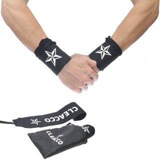 Bộ băng quấn cổ tay tập gym Cleacco chiếu liệu polyester bảo vệ cổ tay tập gym thể dục dụng cụ chơi thể thao MVP Sport