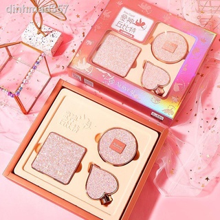 ☎▥■Tanabata Ngày lễ tình nhân Heart Words Beauty Gift Box Cushion BB Cream Setting Loose Powder Không dính Son môi Bộ tr