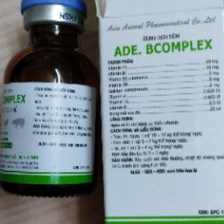 Bồi dưỡng cơ thể gà đá ade bcomplex 20ml