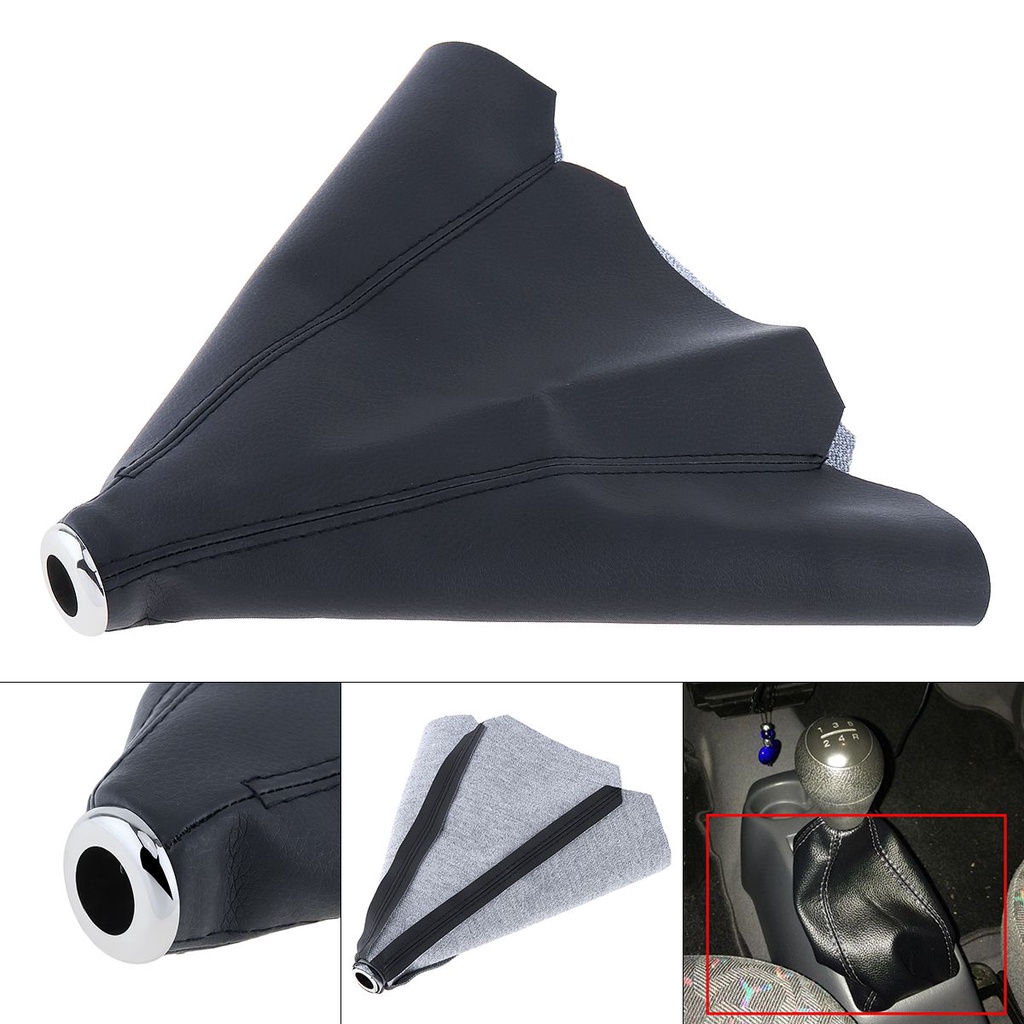 Vỏ Bọc Cần Số Xe Hơi Bằng Da PU 4 Màu 15mm Chống Bụi