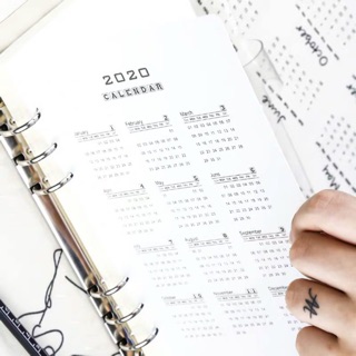 Lịch 2021 size A5, A6 gắn sổ còng/ sổ planner/ bullet journal