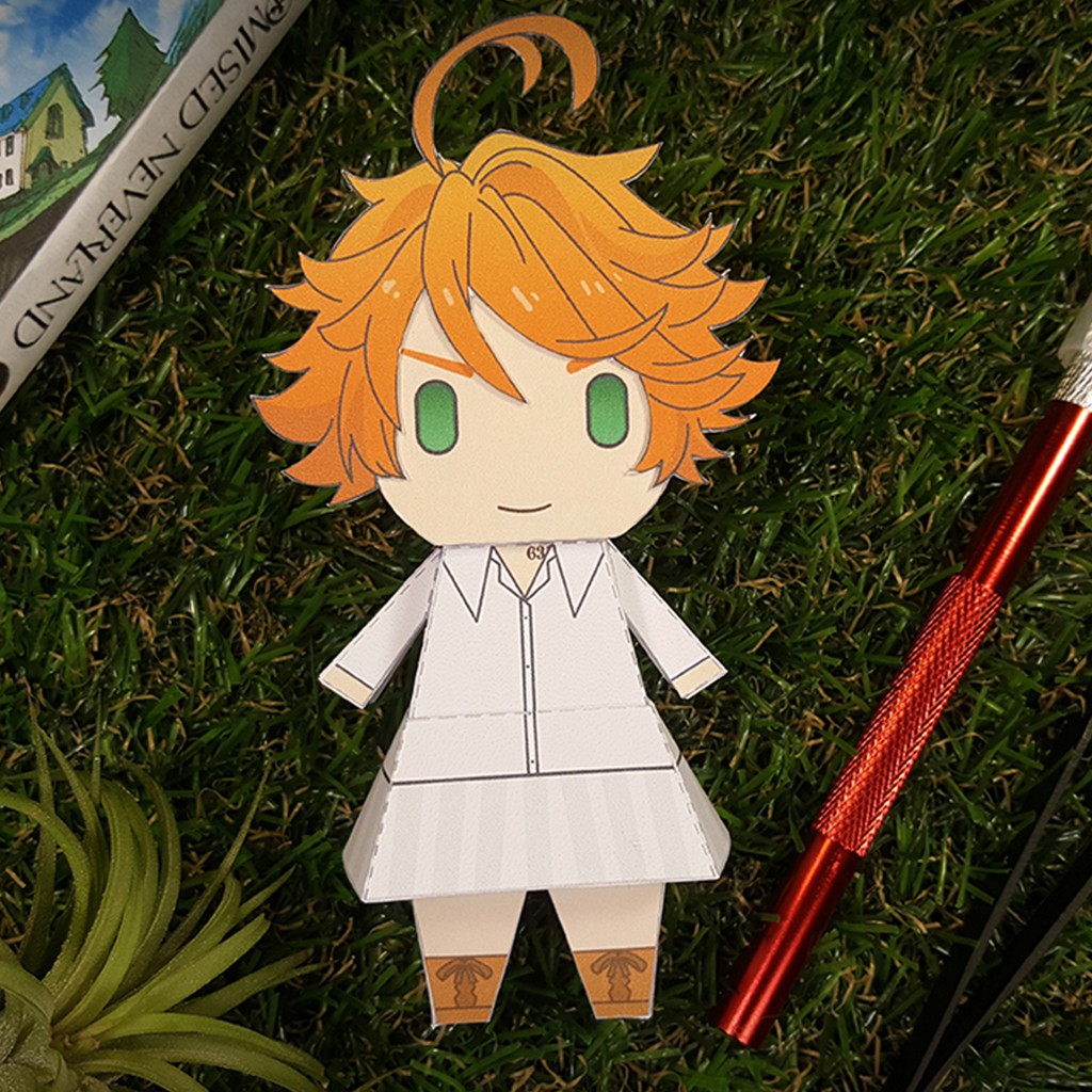 Mô hình giấy Anime Game Chibi Emma - The Promised Neverland