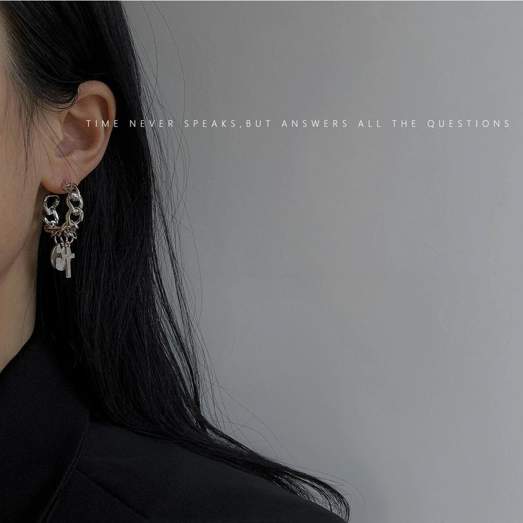 Bông Tai Mặt Hình Tròn Phong Cách Hiphop Thời Trang 22861