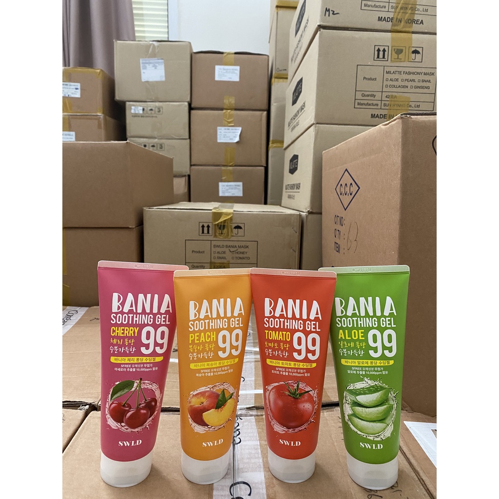 Gel dưỡng da hương trái cây Swld Bania Soothing Gel 250ml