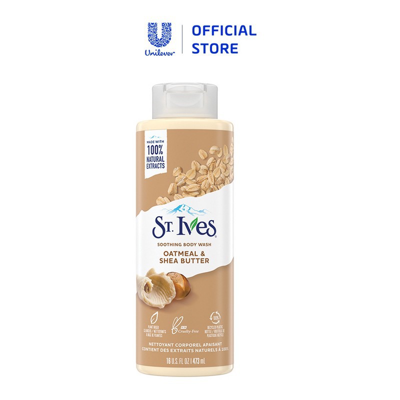 Sữa Tắm St.Ives Tẩy Tế Bào Chết Dịu Nhẹ Dưỡng Da - St. Ives Soothing Body Wash 473ml