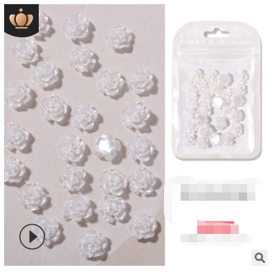 Charm hoa hồng dạng set 1 set 20 cái màu trắng và màu ab size to