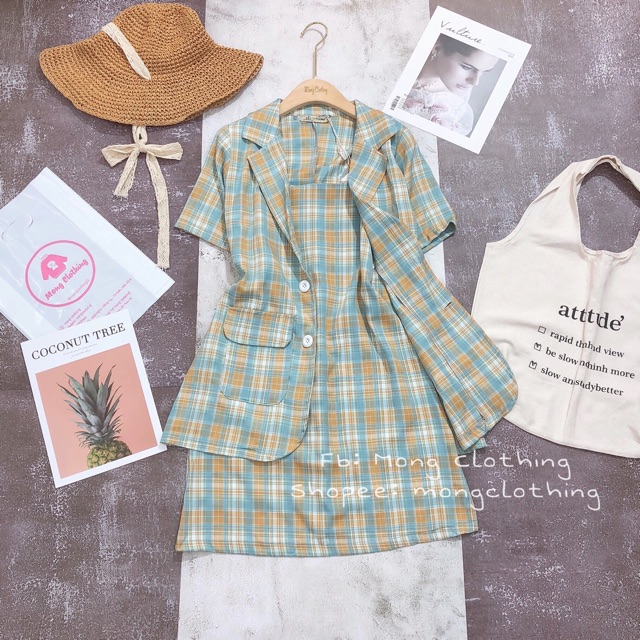 Set 2 món (áo vest + váy) | BigBuy360 - bigbuy360.vn