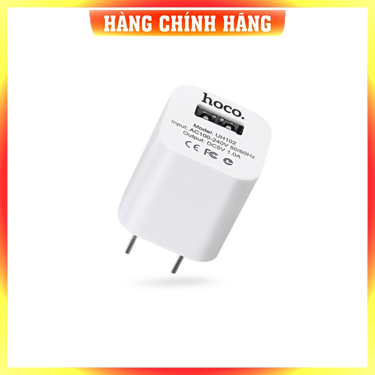 Củ sạc HOCO UH102 Chính Hãng Cao Cấp - Hỗ trợ sạc nhanh - 5V/1A (cái)
