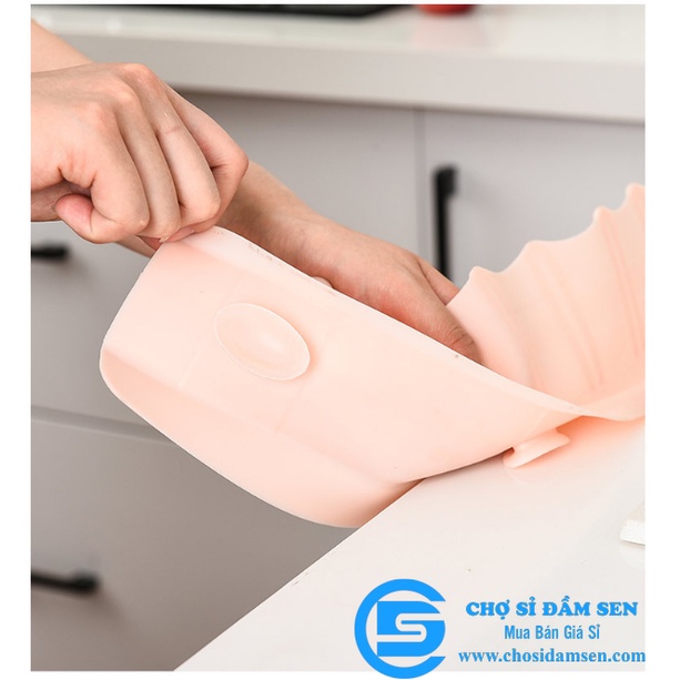 TẤM CHẮN SILICON NGĂN BẮN NƯỚC DÙNG CHO BỒN RỬA CHÉN SIÊU TIỆN LỢI, VỆ SINH, SẠCH SẼ G235-NBNuoc-Sili