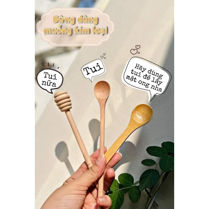 Thìa lấy mật ong, dụng cụ lấy mật ong dài xuất Hàn | Galihomecook
