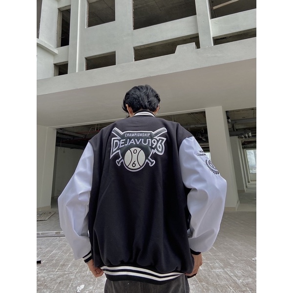 Áo varsity jacket DEJAVU.196 06 - Vải dạ