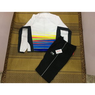 Bộ gió cầu lông nữ Lining 219 (đen - trắng)