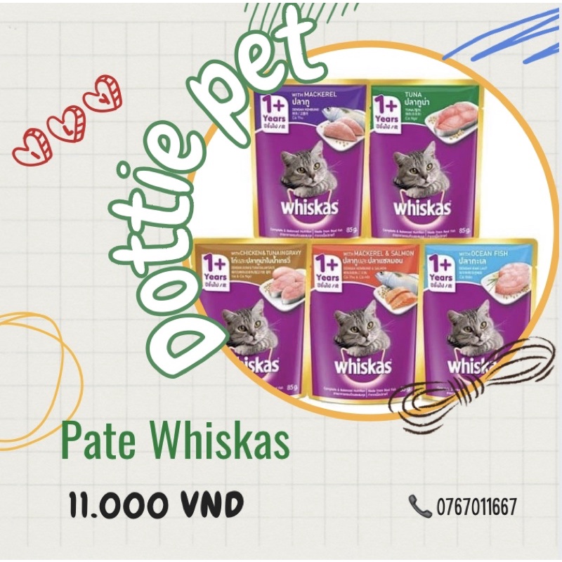 Pate Whiskas 85g