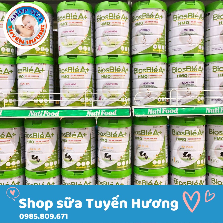 Sữa BiosBle A+ HMO Mother số 0,1,2 hộp 900G - Bioble